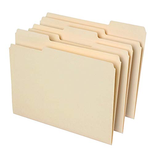 Product Cover Office Depot File Folders, 1/3 Cut, Letter Size, 30% Recycled, Manila, Pack of 100, 810838