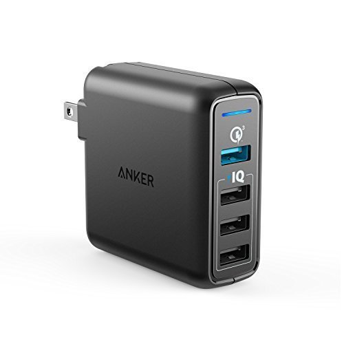 Product Cover Anker PowerPort Speed 4 Wall Charger with One Quick Charge 3.0 for Galaxy S9/S8/edge/plus, Note 8/7, LG G6/G5, HTC One M9/A9, Nexus 9, with PowerIQ for iPhone Xs/XS Max/XR/X/8/Plus, iPad, and More