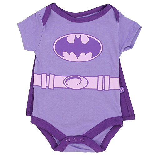 Product Cover Batgirl Infant Baby Girls Creeper Onesie Bodysuit Snapsuit with Cape