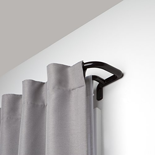 Product Cover Umbra, Auburn Bronze Twilight Double Rod Set - Wrap Around Design is Ideal for Blackout Room Darkening Curtains, 88 to 144 Inch, 144-Inch