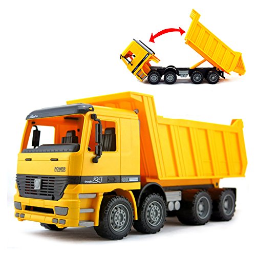 Product Cover Liberty Imports 15 inches Oversized Friction Dump Truck Construction Vehicle Toy for Kids