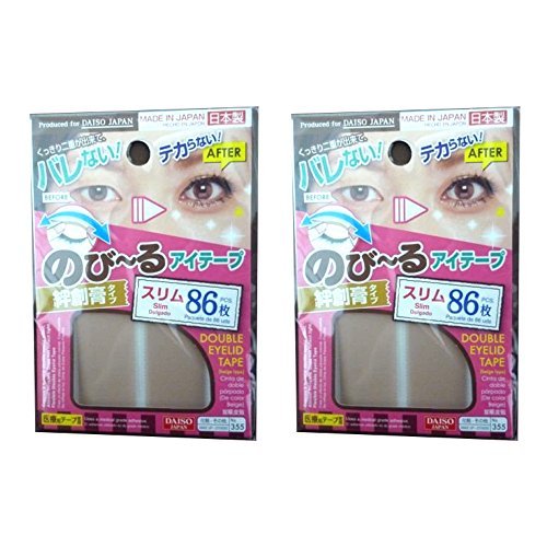 Product Cover DAISO JAPAN Natural Double Eyelid Nudy Tape Slim | 86 pcs | Bandage type (Set of 2)