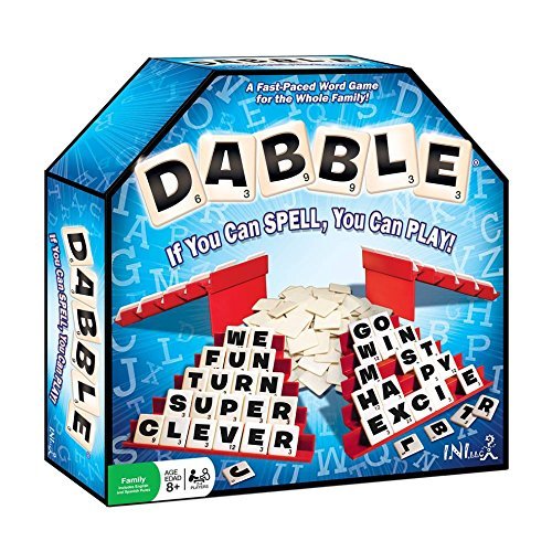 Product Cover Dabble Word Game Ages 8+ - Award Winning, Educational, Improves Spelling & Vocabulary and is Fun for The Whole Family