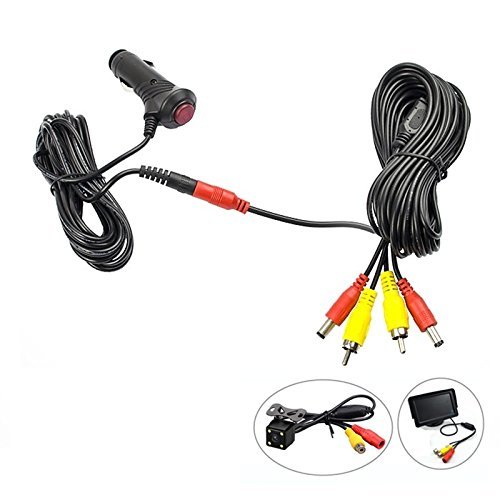 Product Cover REARMASTER REARMASTER 12V/24V Cigarette Lighter Power Supply Kit for Car Rear View Camera and Monitor with RCA Connection