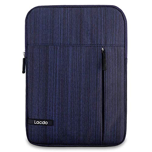 Product Cover Lacdo Tablet Sleeve Case Compatible 10.2-inch New IPad 2019 |11 inch New iPad Pro 2018 | 10.5 Inch iPad Pro | 9.7 inch New iPad | iPad Air 2 | iPad 4, 3, 2 Protective Bag Water Repellent, Blue
