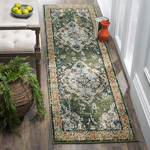 Product Cover Safavieh Monaco Collection MNC243F Bohemian Chic Medallion Distressed Area Rug, 2' 2