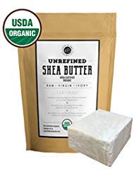 Product Cover Raw Shea Butter for Face Hair and Dry Skin (1 LB) by Kate Blanc. USDA Certified Organic Unrefined Fair Trade. Great for Stretch Marks Beard Soap Making Body Butter Lip Balm Lotion Conditioner
