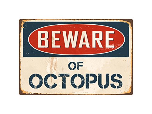 Product Cover StickerPirate Beware of Octopus 8