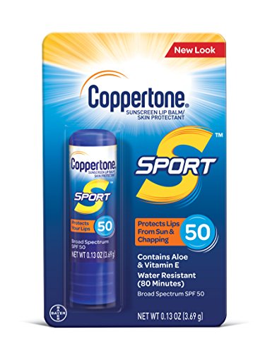 Product Cover Coppertone SPORT Sunscreen Lip Balm Broad Spectrum SPF 50 (0.13 Ounce) (Packaging may vary)