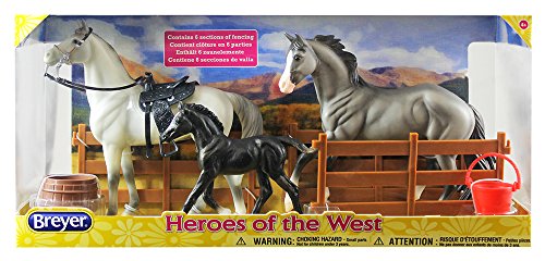 Product Cover Breyer Freedom Series (Classics) Heroes of The West 3 Horse Playset | Model Horse Toy | 1:12 Scale (Classics) | Model #61098