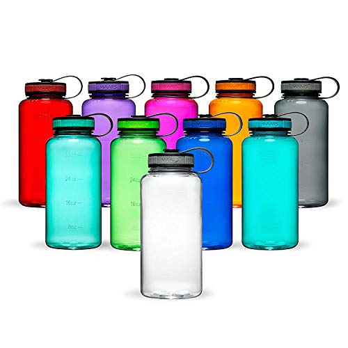 Product Cover Maars Tritan Wide Mouth 34 oz. BPA-Free Sports Water Bottle, 1 Pack - Clear