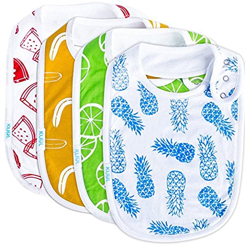Product Cover Baby Bib Large Toddler Burpy Absorbent Feeding Reflux Drool Teething Snap Button
