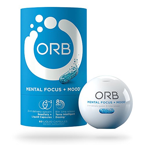 Product Cover ORB Mental Focus | Brain Nootropics + Fish Oil | Clarity and Concentration Support, Calm and Mental State Support, Alertness and Focus Support - 60 Count