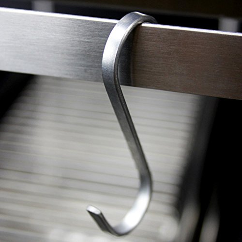 Product Cover Large Heavy Duty Stainless Steel Kitchen S Hooks, Height 4.75