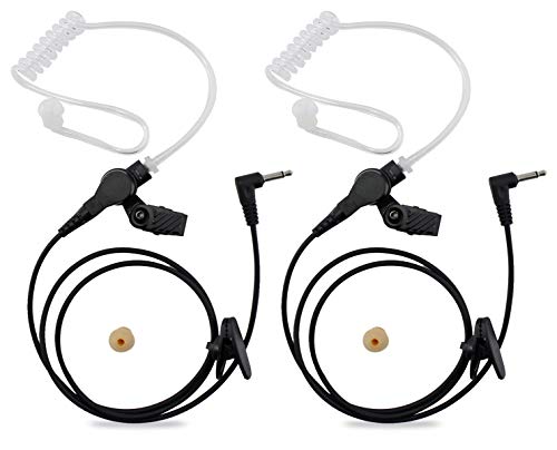 Product Cover abcGoodefg Listen Only Earpiece, Acoustic Tube Surveillance Headset Police Radio Earpiece 3.5mm for Two Way Radio Speaker Mic (2 Pack)