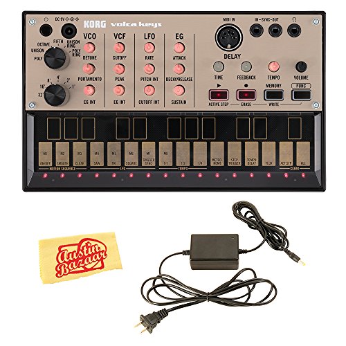 Product Cover Korg Volca Keys Analogue Loop Synth Bundle with Power Supply and Austin Bazaar Polishing Cloth