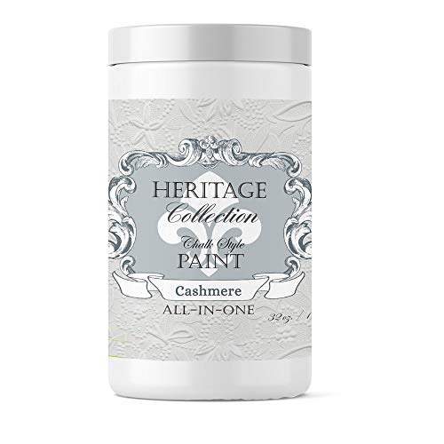 Product Cover Heritage Collection All in One Chalk Style Paint-Cashmere (White) 32oz Quart