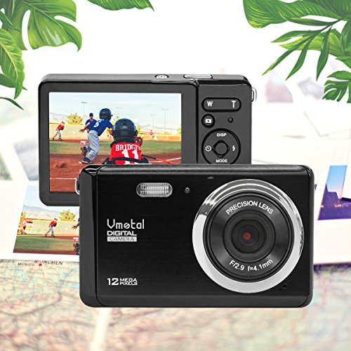 Product Cover HD Mini Digital Camera with 3 Inch TFT LCD Display,Digital Point and Shoot Camera Video Camera for Children/Beginners/Elderly (Black)