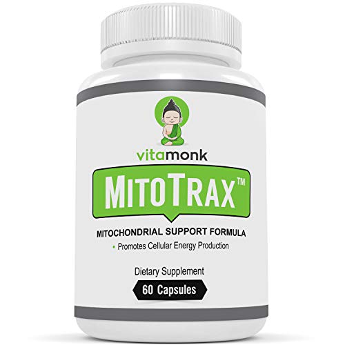 Product Cover MitoTraxTM Bio-Enhanced Mitochondria Supplement - Revitalize and Repair Cells - Anti-Aging Support Formula - 100% All-Natural Cellular Mitochondrial Energy Optimizer with BioPQQ | 60 NRG Capsules