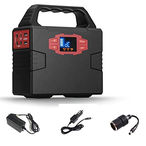 Product Cover COOLIS 150Wh Portable Power Inverter Generator Power Station, Power Supply Source with Silent 110V AC / 12V DC / 5V USB Output, 40800mAh Lithium Battery