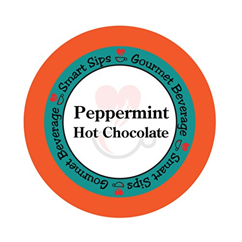 Product Cover Peppermint Hot Chocolate, 24 Count, Single Serve Hot Cocoa Cups Compatible With All Keurig K cup Brewers