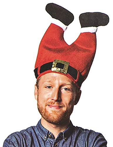 Product Cover DomeStar Christmas Hat, Funny Hat Novelty Santa Hat Crazy Hats Elf Hat Santa Pants Hat
