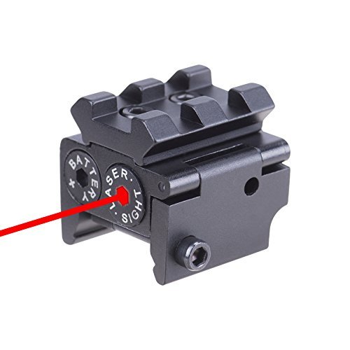 Product Cover Pinty Red Laser Red Dot Sight Waterproof Military Grade Low Profile Compact with Rail Mount and Accessory