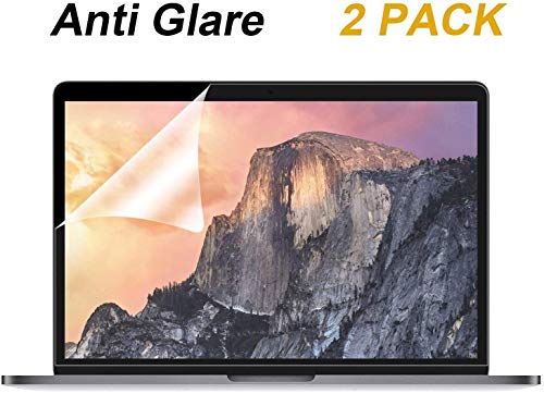 Product Cover [2 Pack] Anti Glare(Matte) Screen Protector Compatible MacBook Pro 15 inch 2019 2018 2017 2016 Released Model A1707 A1990 with Touch Bar, with Anti Dust and Finger-Print Coating