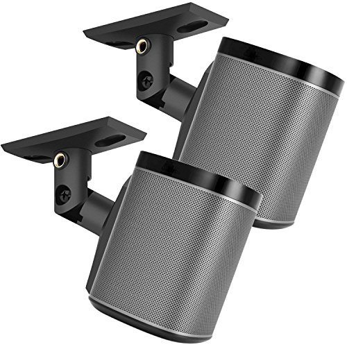 Product Cover PERLESMITH Speaker Mount, Side Clamping Speaker, Mounting Bracket with Swivel and Tilt for Large Surround Sound Speakers - 1 Pair - Suitable for Walls - Holds up to 8lbs