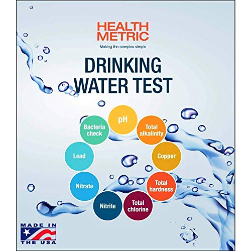 Product Cover Drinking Water Test Kit for Home Tap and Well Water - Quick & Easy Testing Strips for Lead Copper Bacteria Nitrate Chlorine pH and More | Made in The USA in Line with EPA Limits [NO MAILING Required]