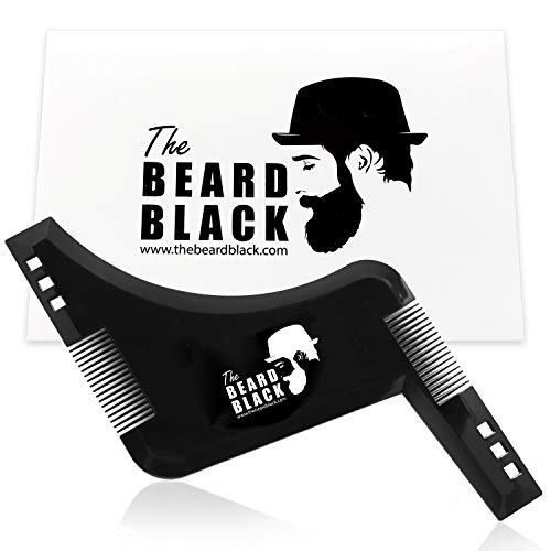 Product Cover The Beard Black Beard Shaping & Styling Tool with inbuilt Comb for Perfect line up & Edging, use with a Beard Trimmer or Razor to Style Your Beard & Facial Hair, Premium Quality Product