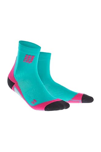 Product Cover CEP Womens Crew Cut Athletic Performance Running Sock (Lagoon/Pink) III