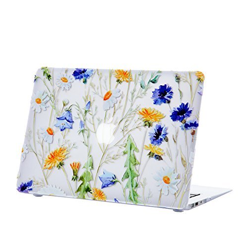 Product Cover iDonzon MacBook Pro 13 inch Case 2012-2015 Release, 3D Effect Matte See Through Hard Case Cover Only for MacBook Pro 13 with Retina Display (A1502/A1425, No CD-ROM Drive) - Floral Pattern