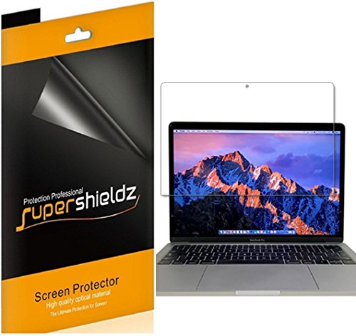 Product Cover (3 Pack) Supershieldz for Apple MacBook Pro 13 inch (2019, 2018, 2017, and 2016 Model) (A1706, A1708, A1989) Touch Bar Screen Protector, High Definition Clear Shield (PET)