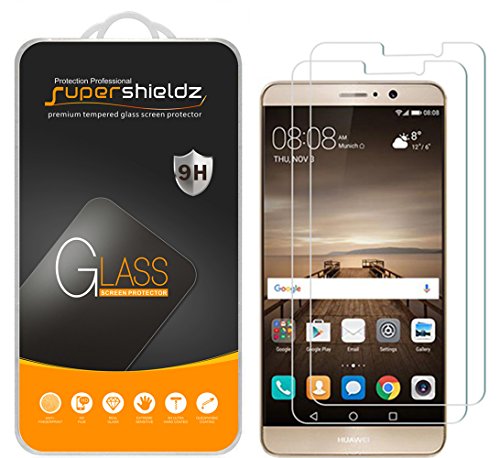 Product Cover Supershieldz (2 Pack) for Huawei Mate 9 Tempered Glass Screen Protector Anti Scratch, Bubble Free