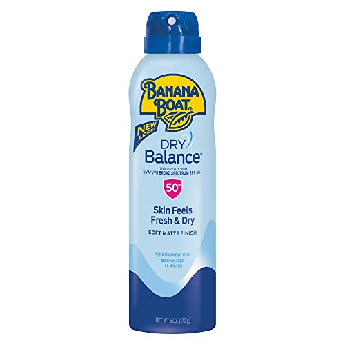 Product Cover Banana Boat Sunscreen Dry Balance Broad Spectrum Sunscreen Spray, SPF 50+ - 6 Ounce (Packaging May Vary)