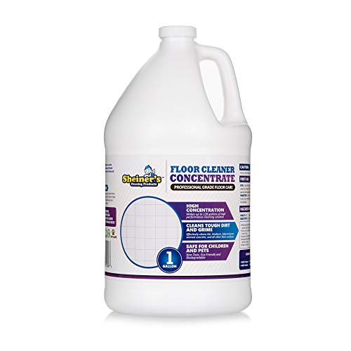 Product Cover Sheiner's Floor Cleaner Concentrate, All Purpose Household Cleaning Solution and Multi Surface Mopping Liquid, pH Neutral and Non-Toxic, Lavender Scent, 1 Gallon (Makes up to 128 Gallons)