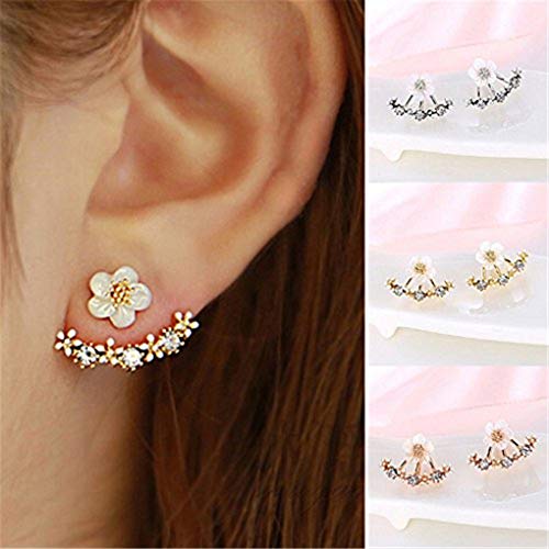 Product Cover Naomi Women Fashion Accessories Crystal Stud Earrings Boucle d'oreille Femme Flower Earrings Gold Bijoux Jewelry Gold