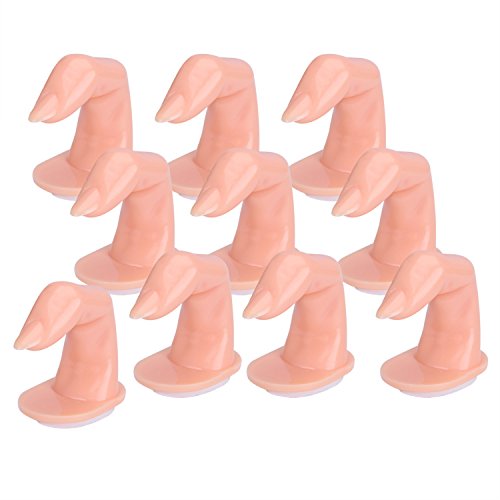 Product Cover Mudder Practice Fingers Training Practice Fingers Decoration Training Fingers for Acrylic, Gel and Nail Art, 10 Pack