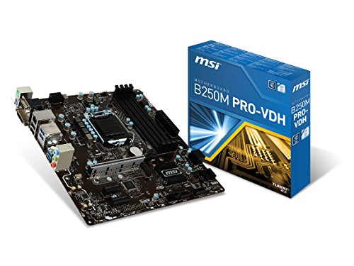 Product Cover MSI Pro Series Intel B250 LGA 1151 DDR4 HDMI USB 3.1 Micro-ATX Motherboard (B250M PRO-VDH)