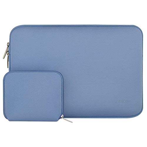 Product Cover MOSISO Water Repellent Neoprene Sleeve Bag Cover Compatible with 13-13.3 inch Laptop with Small Case, Serenity Blue