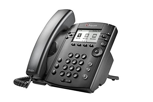 Product Cover Polycom VVX 301 Corded Business Media Phone System - 6 Line PoE - 2200-48300-025 - AC Adapter (Not Included)