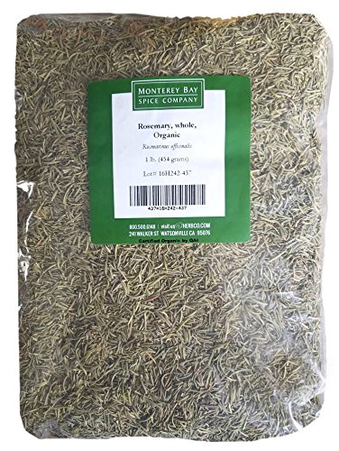 Product Cover Rosemary Whole CERTIFIED ORGANIC 1 LB Bag - Whole Cut and Sifted 100% NATURAL KOSHER (Rosmarinus officinalis) (1-BAG)
