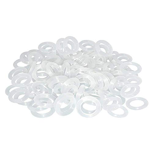 Product Cover ThreeBulls 120Pcs Clear Rubber O-Ring Switch Dampeners Keycap White for Cherry MX Key Switch Keyboards Dampers