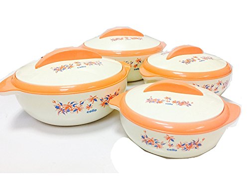 Product Cover Cello Sizzler Insulated Casserole Food Server Hot Pot Gift Set (4-Piece Set)