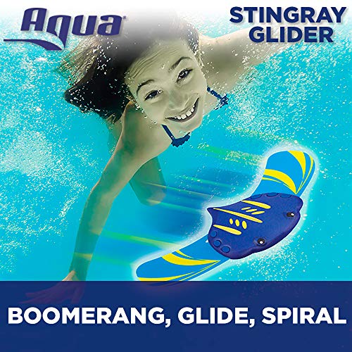 Product Cover Aqua Stingray Underwater Glider, Swimming Pool Toy, Self-Propelled, Adjustable Fins, Travels up to 60 Feet, Dive and Retrieve Pool Toy