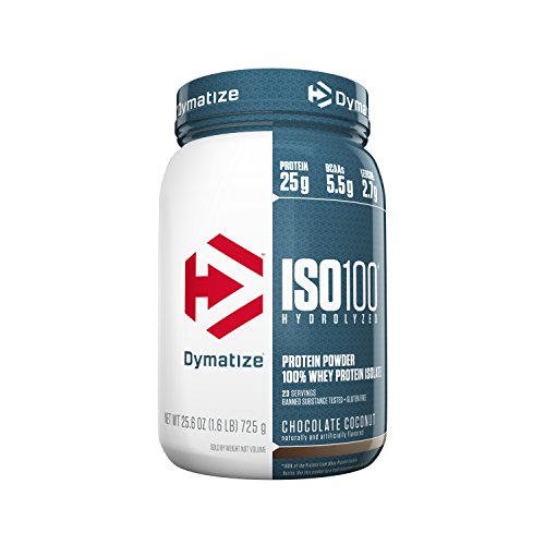 Product Cover Dymatize Nutrition Iso 100 Hydrolyzed Whey Protein Isolate - 725 g (Chocolate Coconut)