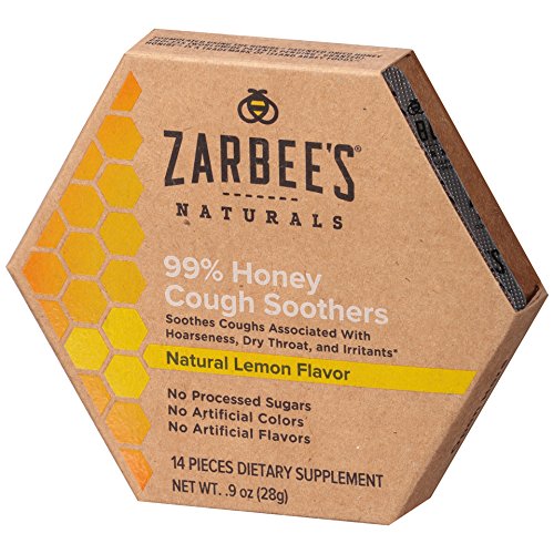 Product Cover Zarbee's Naturals 99% Honey Cough Soothers, Natural Lemon Flavor, 14 Count