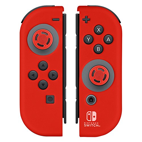 Product Cover Nintendo Switch Comfort Grip Joy Con Red Gel Guards by PDP