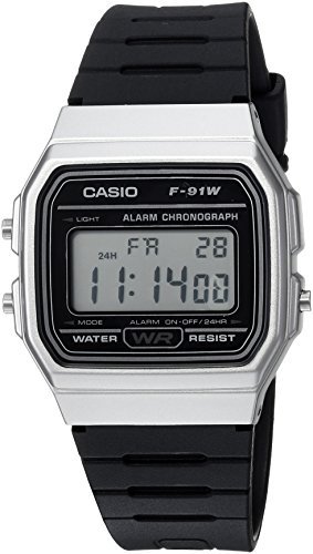 Product Cover Casio Men's Classic Quartz Watch with Resin Strap, Black, 18 (Model: F-91WM-7ACF